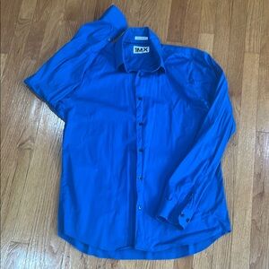 Express Men's 1MX Blue Shirt